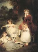 LAWRENCE, Sir Thomas The Children of John Angerstein John Julius William (1801-1866)Caroline Amelia (b.1879)Elizabeth Julia and Henry Frederic (mk05) oil